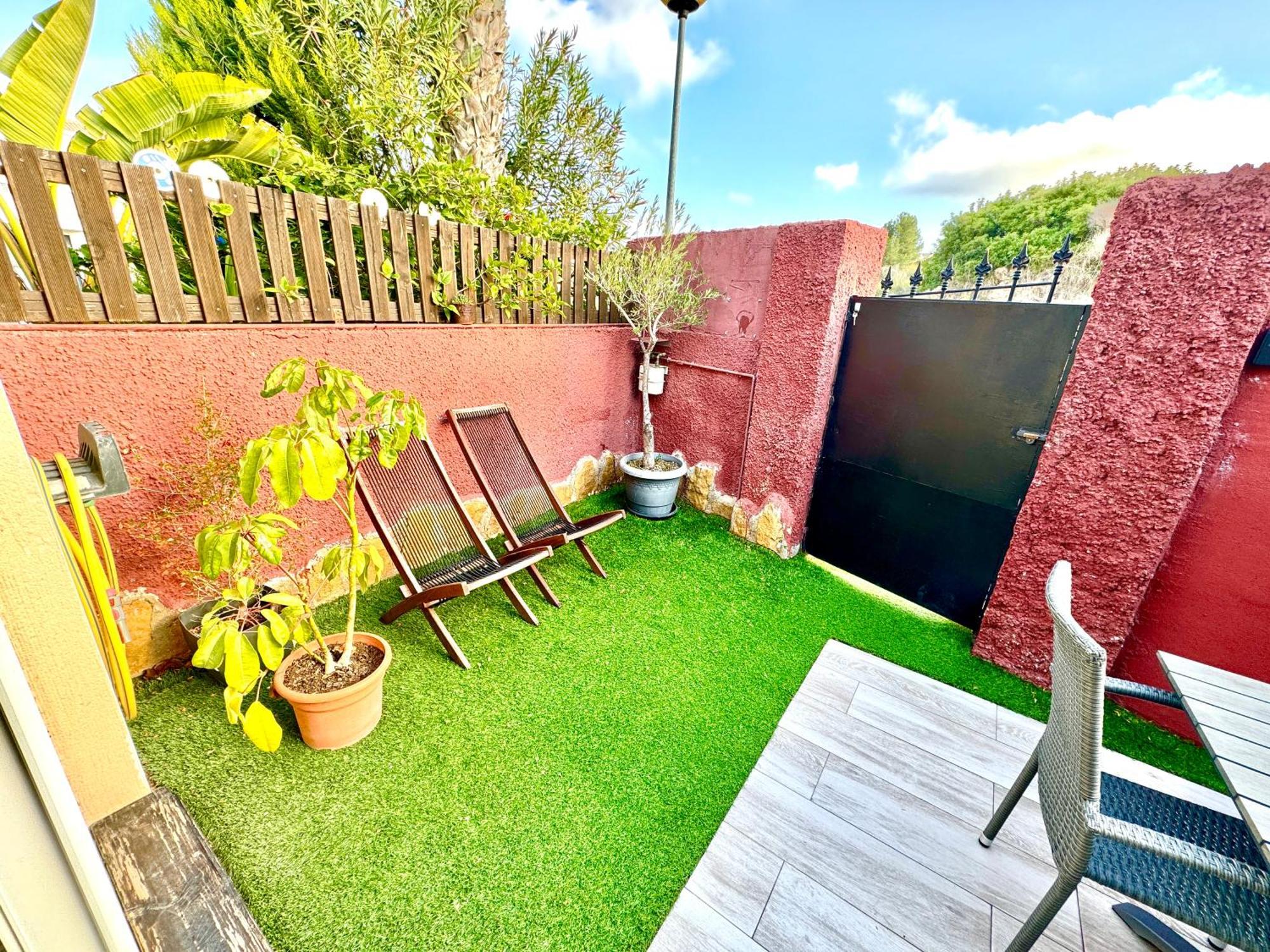 3 Casita-Estudio Con Jardin En La Playa Puerto Marino Bagian luar foto