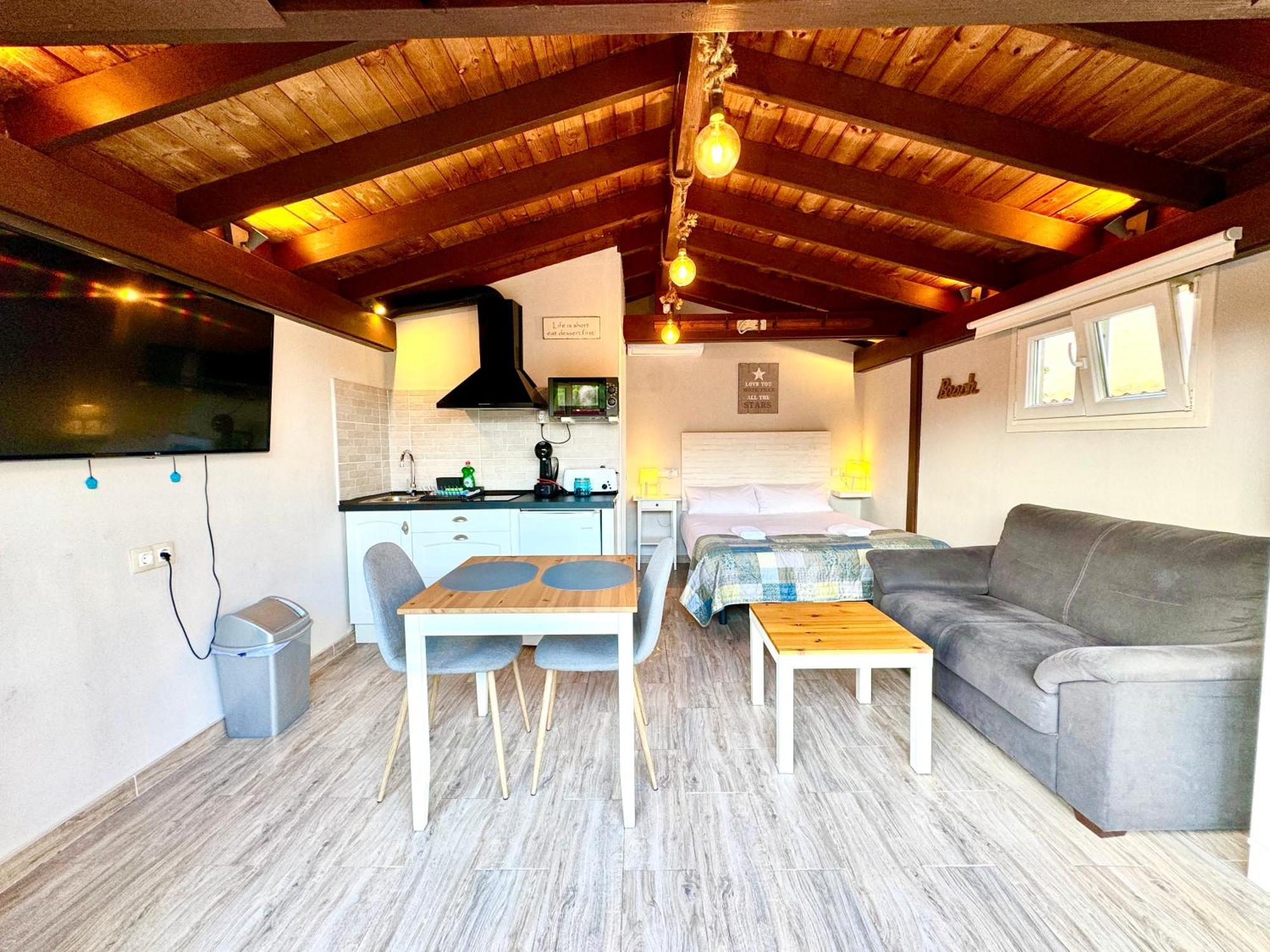 3 Casita-Estudio Con Jardin En La Playa Puerto Marino Bagian luar foto
